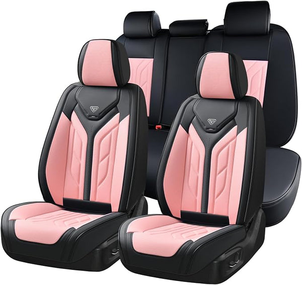 Universal Seat Covers โ Full Set โ Black / Pink