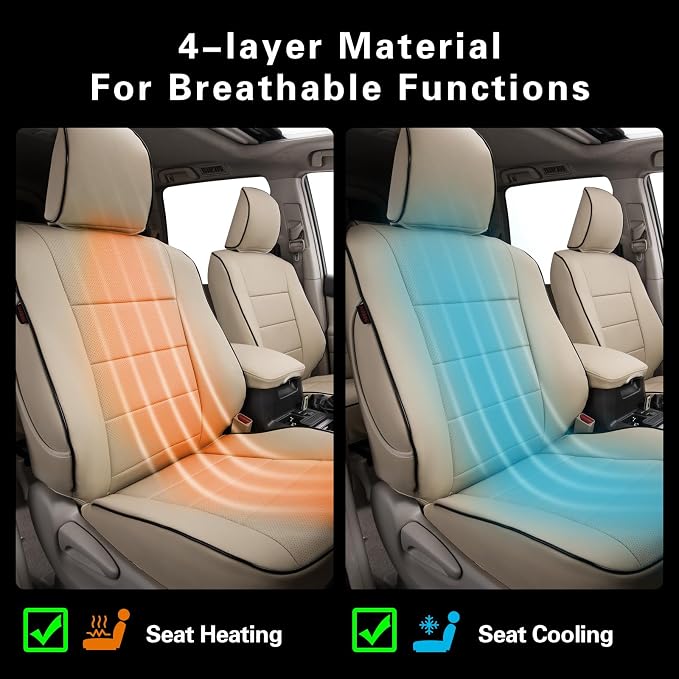 Faux Leather Seat Covers for Toyota 4Runner — Full Set — Beige