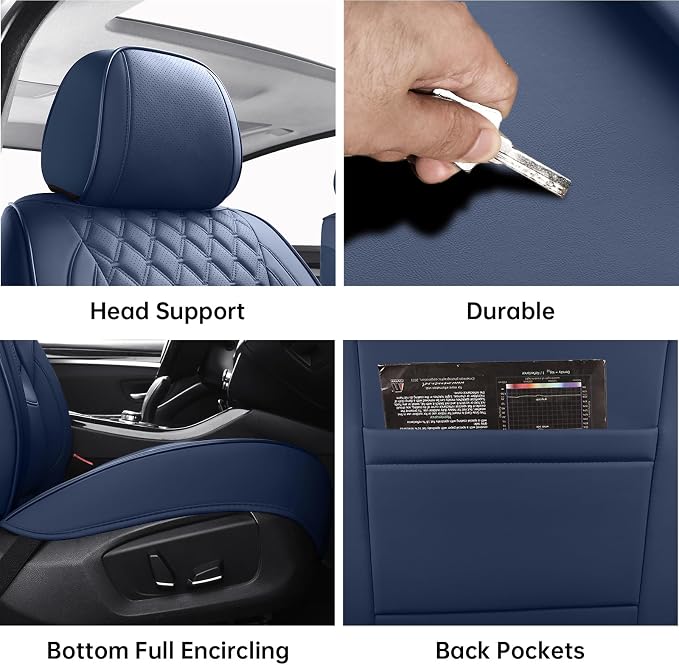 Universal Seat Covers — Full Set — Blue