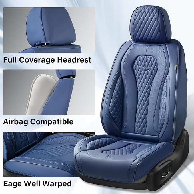Universal Seat Covers — Full Set — Blue