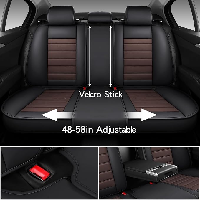 Universal Seat Covers — Full Set — Brown