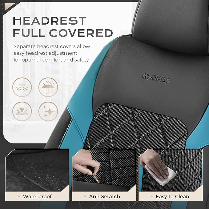 Universal Fabric Seat Covers — Full Set