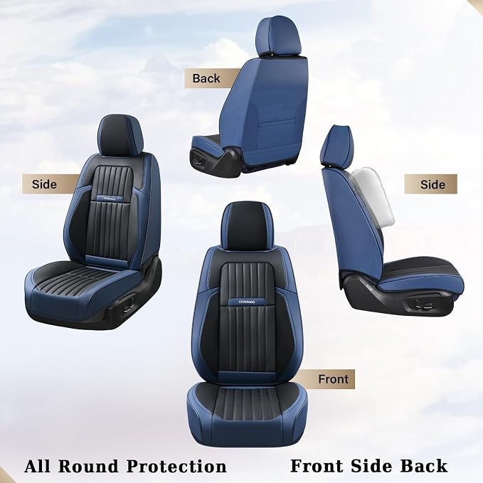 Universal Seat Covers — Full Set — Pink / Gray