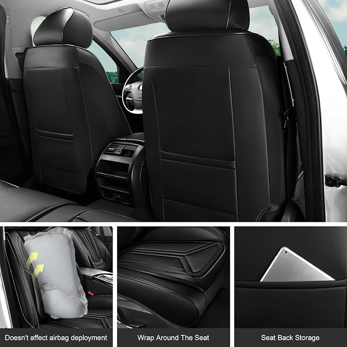 Universal Seat Covers — Full Set — Black