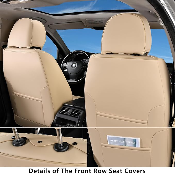Universal Seat Covers — Full Set — Beige