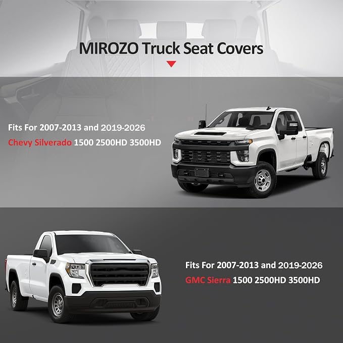 Faux Leather Seat Covers for Chevrolet Silverado / GMC Sierra