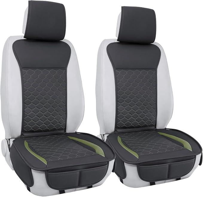 Universal Seat Covers — Front Seat — Black / Green