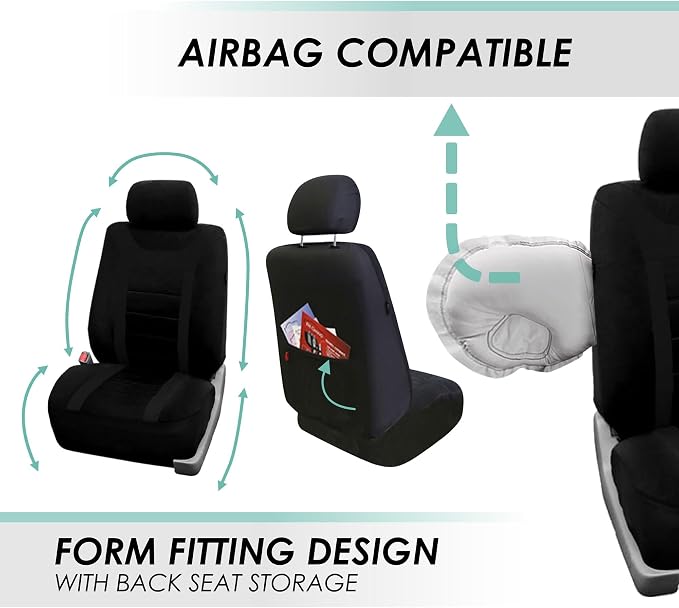 Universal Seat Covers — Black