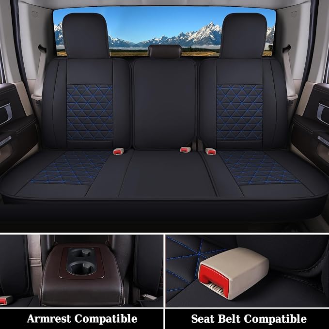 Seat Covers for Multiple Vehicles — Full Set — Blue