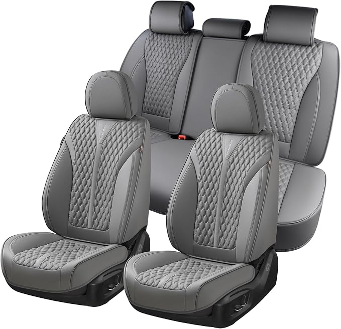 Universal Seat Covers — Full Set — Gray