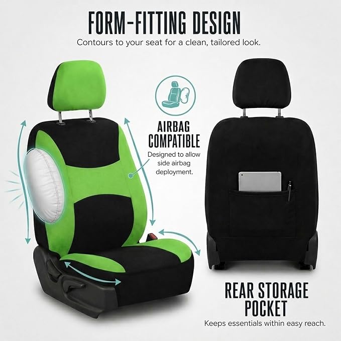 Universal Seat Covers — Green