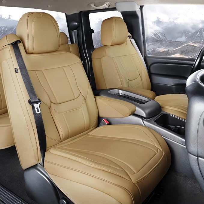 Seat Covers for Chevrolet Silverado — Front Seat — Beige