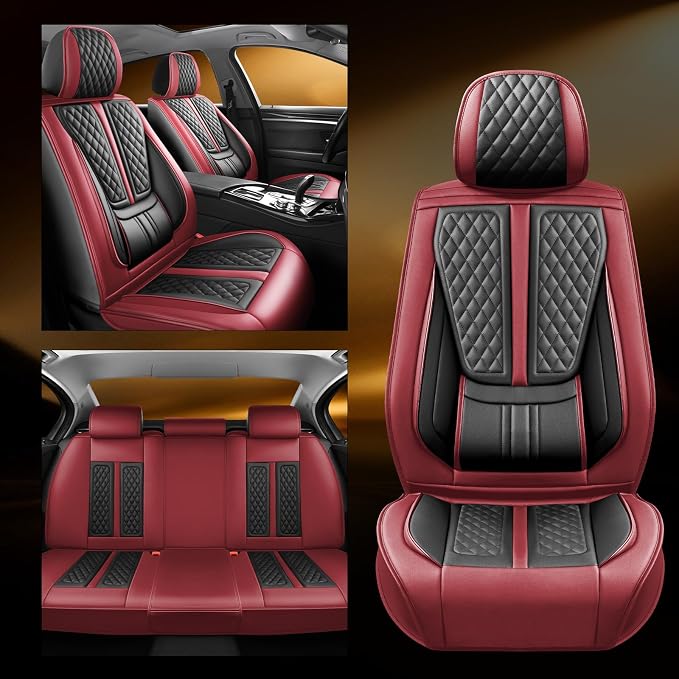 Seat Covers for Nissan Titan — Full Set — Red
