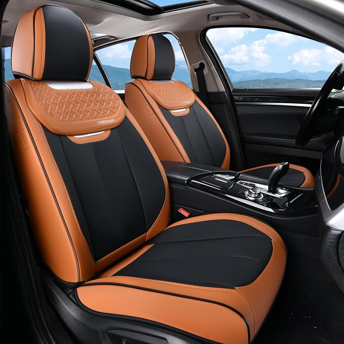 Universal Seat Covers — Front Seat — Brown / Black