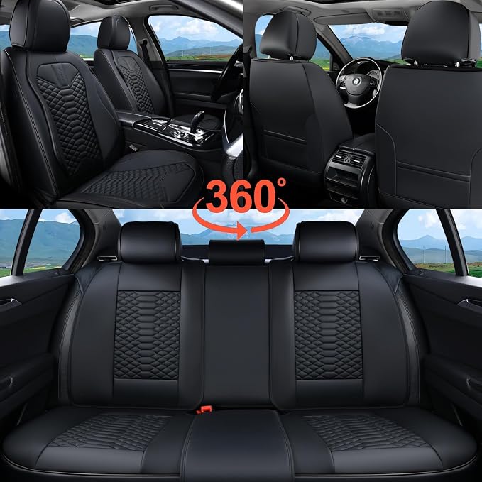 Universal Seat Covers — Full Set — Black