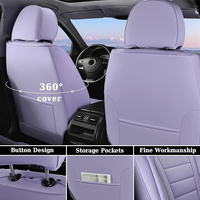Universal Seat Covers — Front Seat — Purple