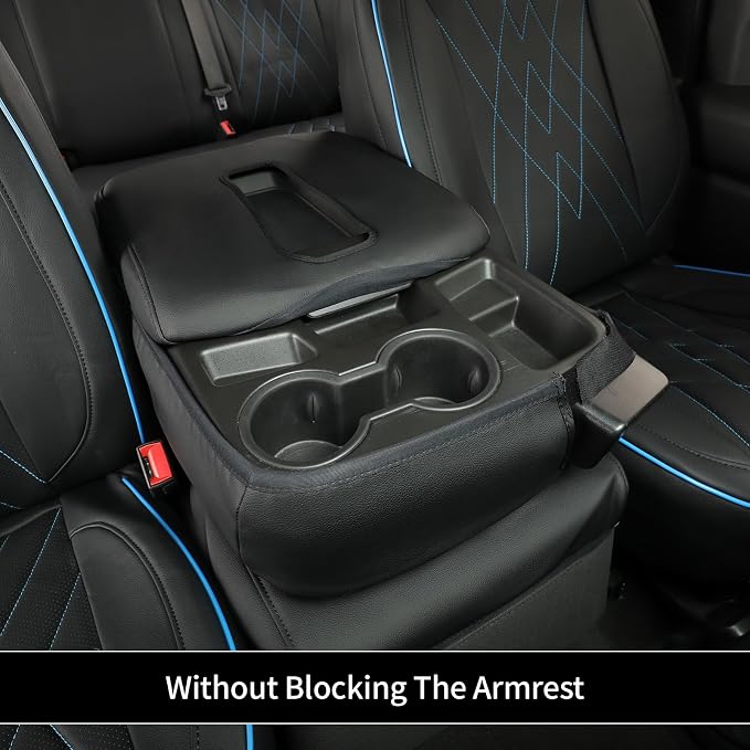 Faux Leather Seat Covers for Chevrolet Silverado — Full Set — Black / Blue