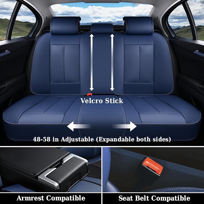 Universal Seat Covers — Full Set — Blue