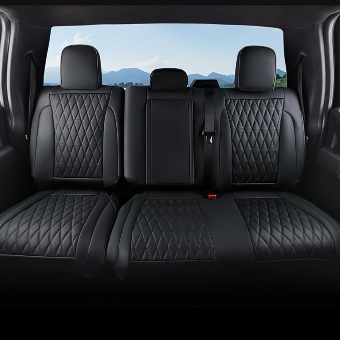 Seat Covers for Multiple Vehicles — Rear Seat — Black
