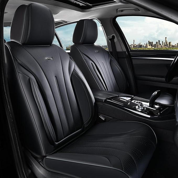Universal Seat Covers — Front Seat — Black