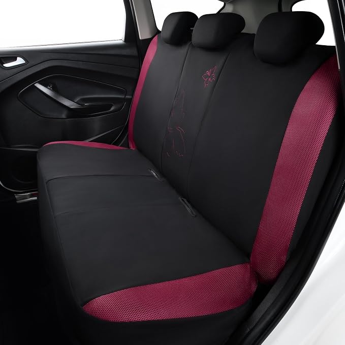 Universal Seat Covers — Full Set — Burgundy