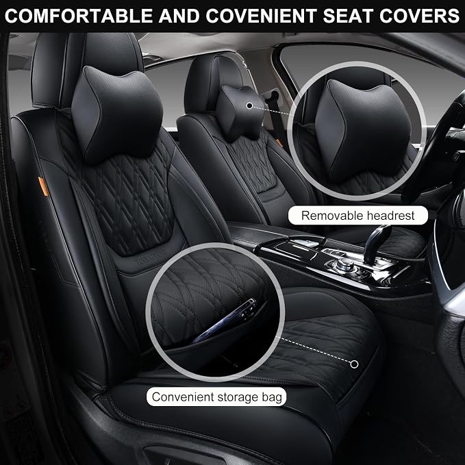 Universal Seat Covers — Full Set — Black