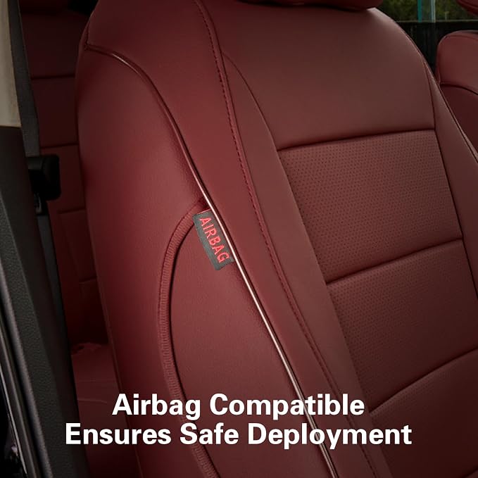 Faux Leather Seat Covers for Honda CR-V — Full Set — Burgundy