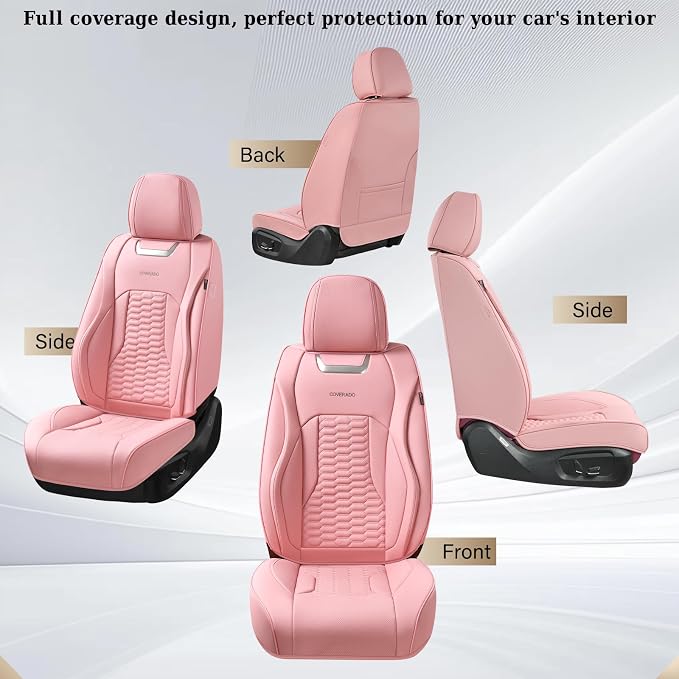 Universal Seat Covers — Front Seat — Pink