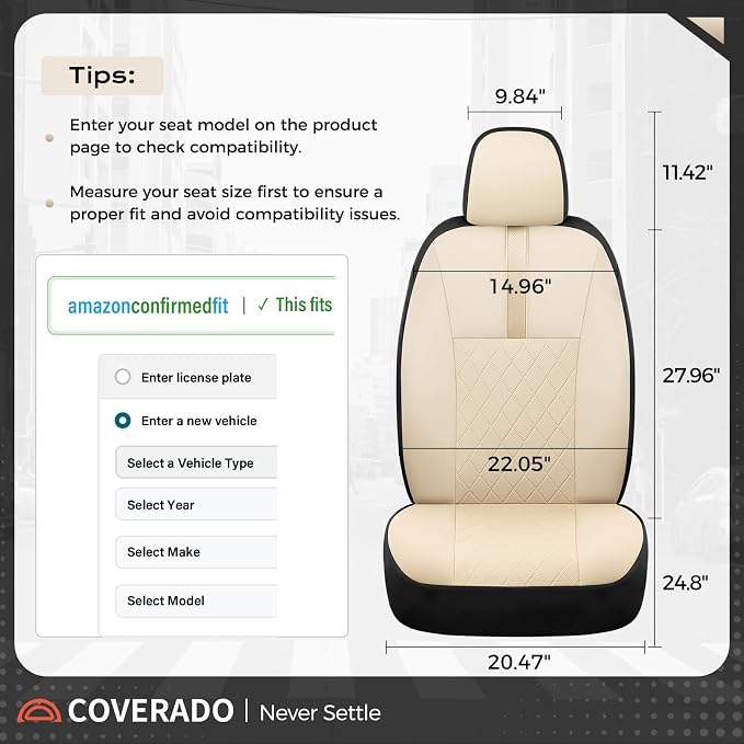Universal Seat Covers — Front Seat