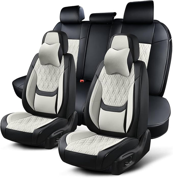 Universal Seat Covers โ Full Set โ Black / Beige