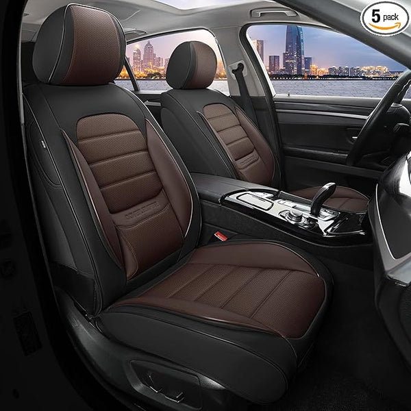 Universal Seat Covers โ Full Set โ Black / Brown