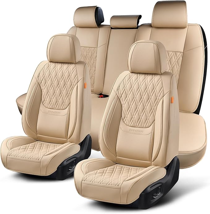 Universal Seat Covers — Full Set — Beige