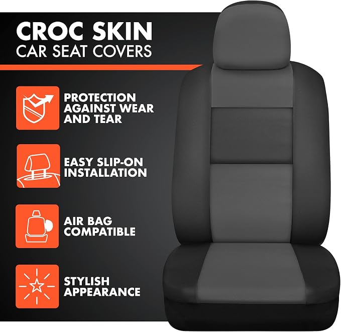 Faux Leather Car Seat Covers — Full Set