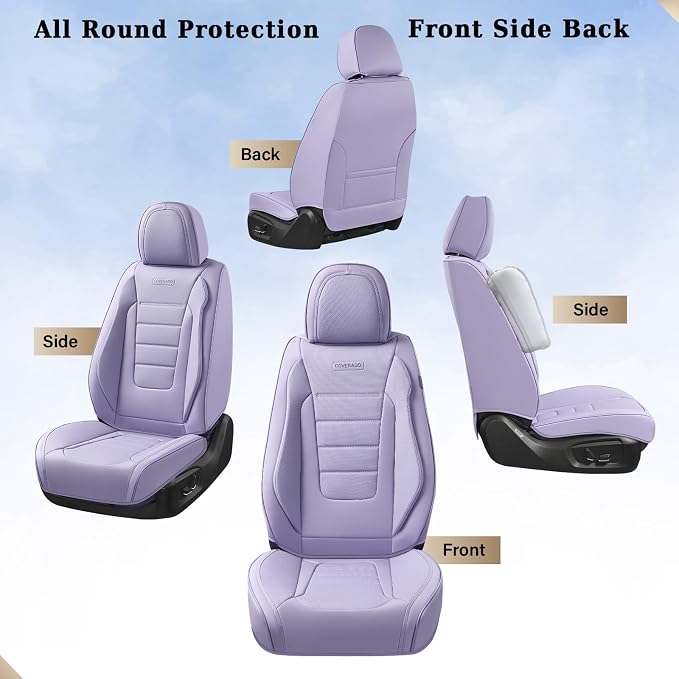 Universal Seat Covers — Front Seat — Purple