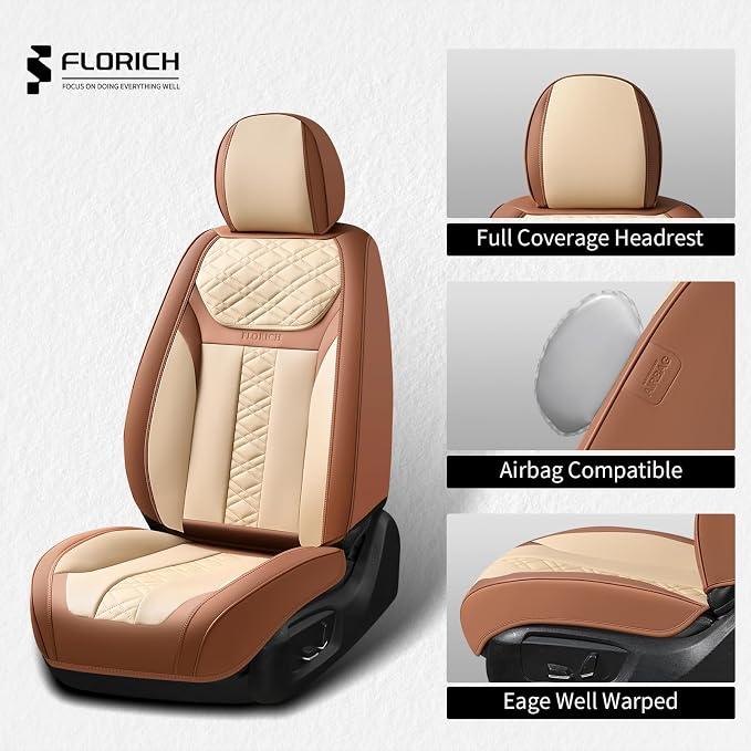 Universal Seat Covers — Full Set — Beige