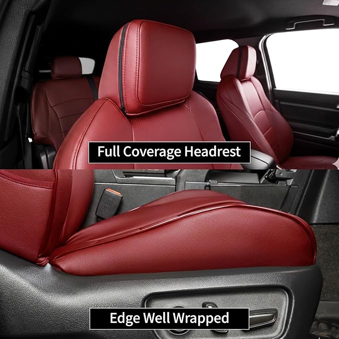 Faux Leather Seat Covers for Toyota 4Runner — Full Set — Burgundy