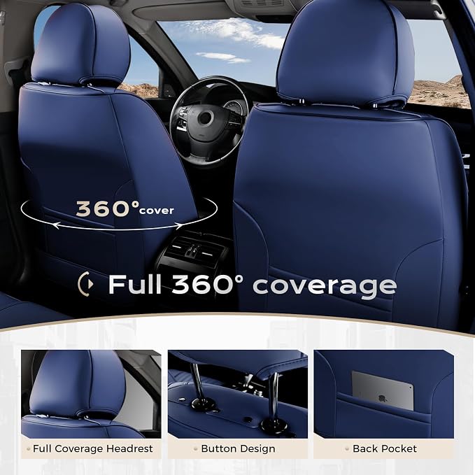 Universal Seat Covers — Front Seat — Blue