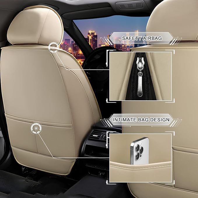 Seat Covers for Honda Civic — Full Set — Beige