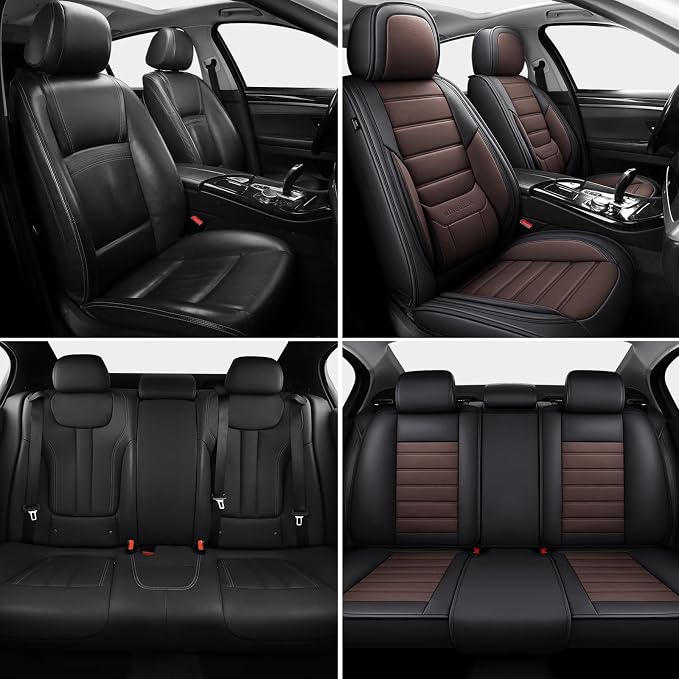 Universal Seat Covers — Full Set — Brown