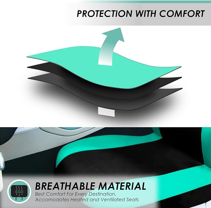 Universal Fabric Seat Covers — Full Set