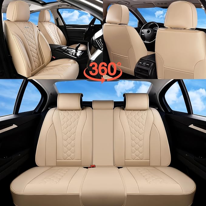 Universal Seat Covers — Full Set — Beige