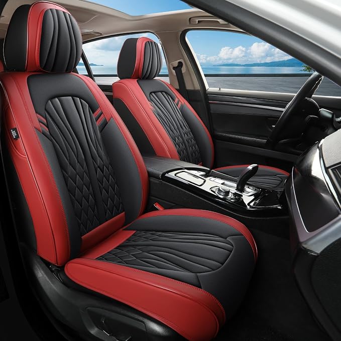 Universal Seat Covers — Full Set — Red