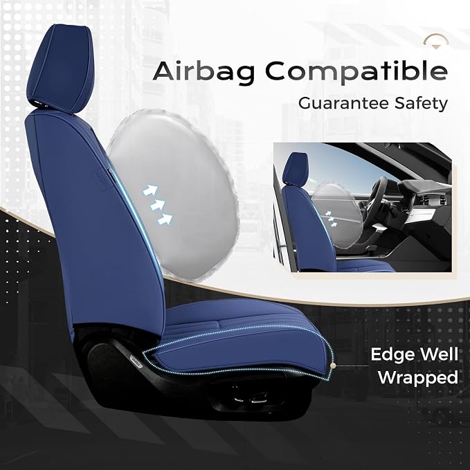 Universal Seat Covers — Front Seat — Blue