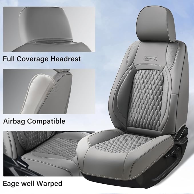 Seat Covers for Chevrolet Silverado / GMC Sierra — Full Set — Gray