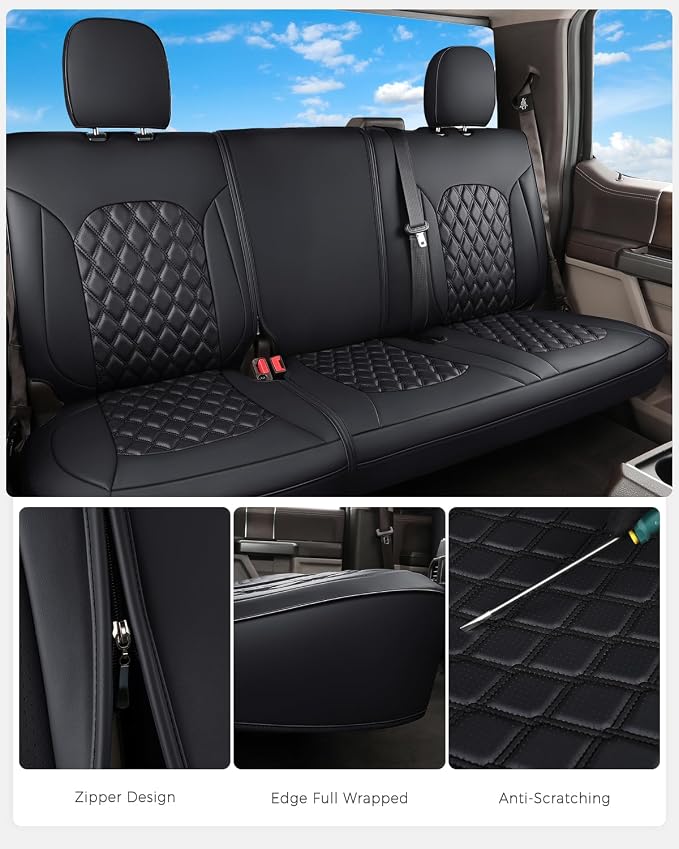 Seat Covers for Multiple Vehicles — Black