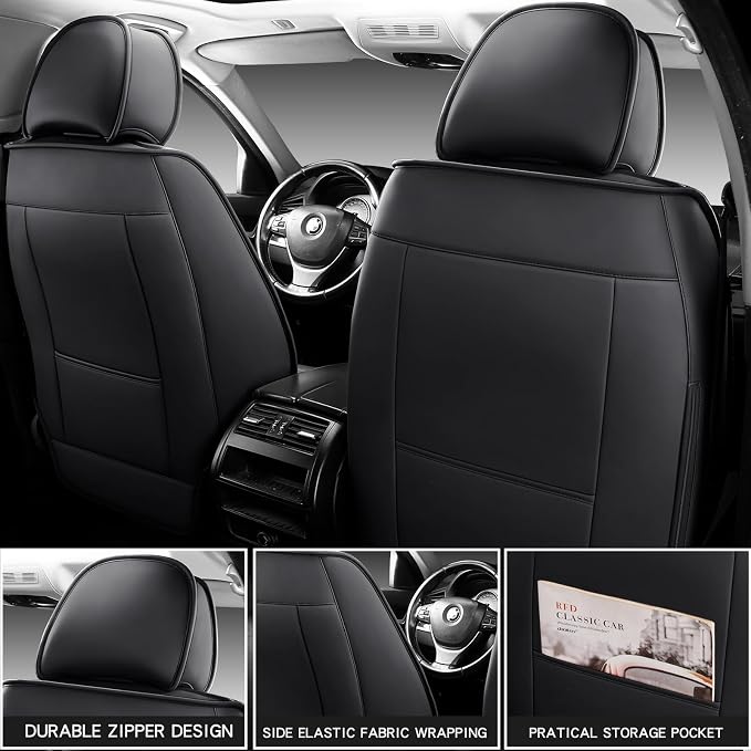 Universal Seat Covers — Front Seat — Black