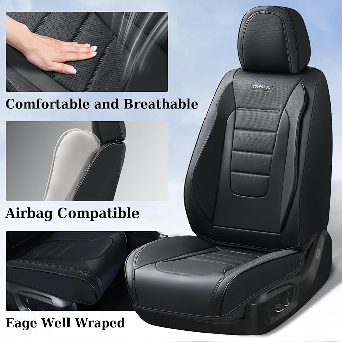 Universal Seat Covers — Full Set — Black