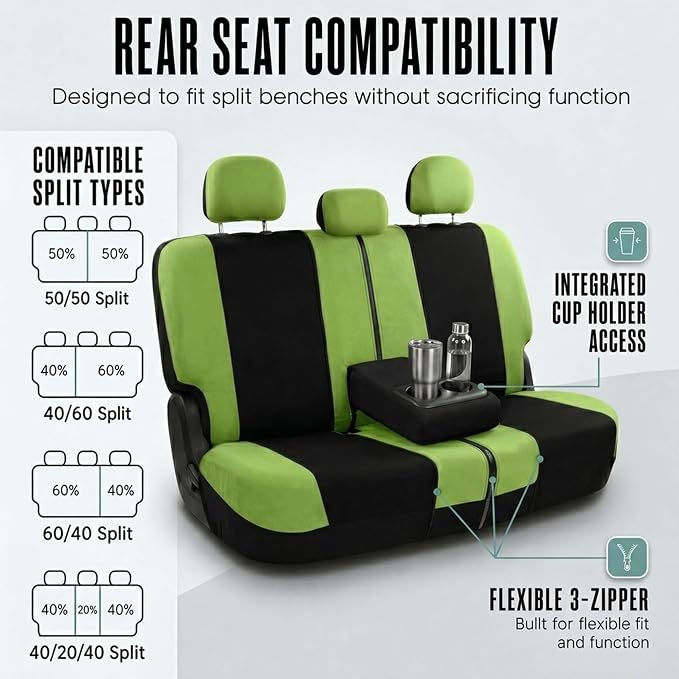 Universal Seat Covers — Green