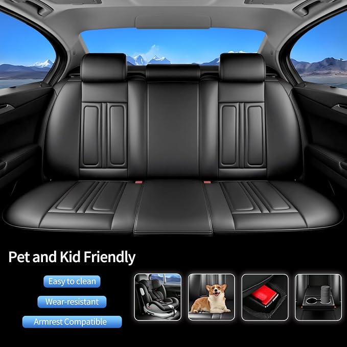 Seat Covers for Nissan Rogue — Full Set — Black
