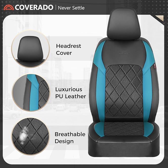 Universal Fabric Seat Covers — Full Set
